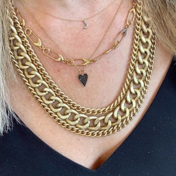 :: Stella & Dot Safety Pin Necklace - Picture 11 of 15